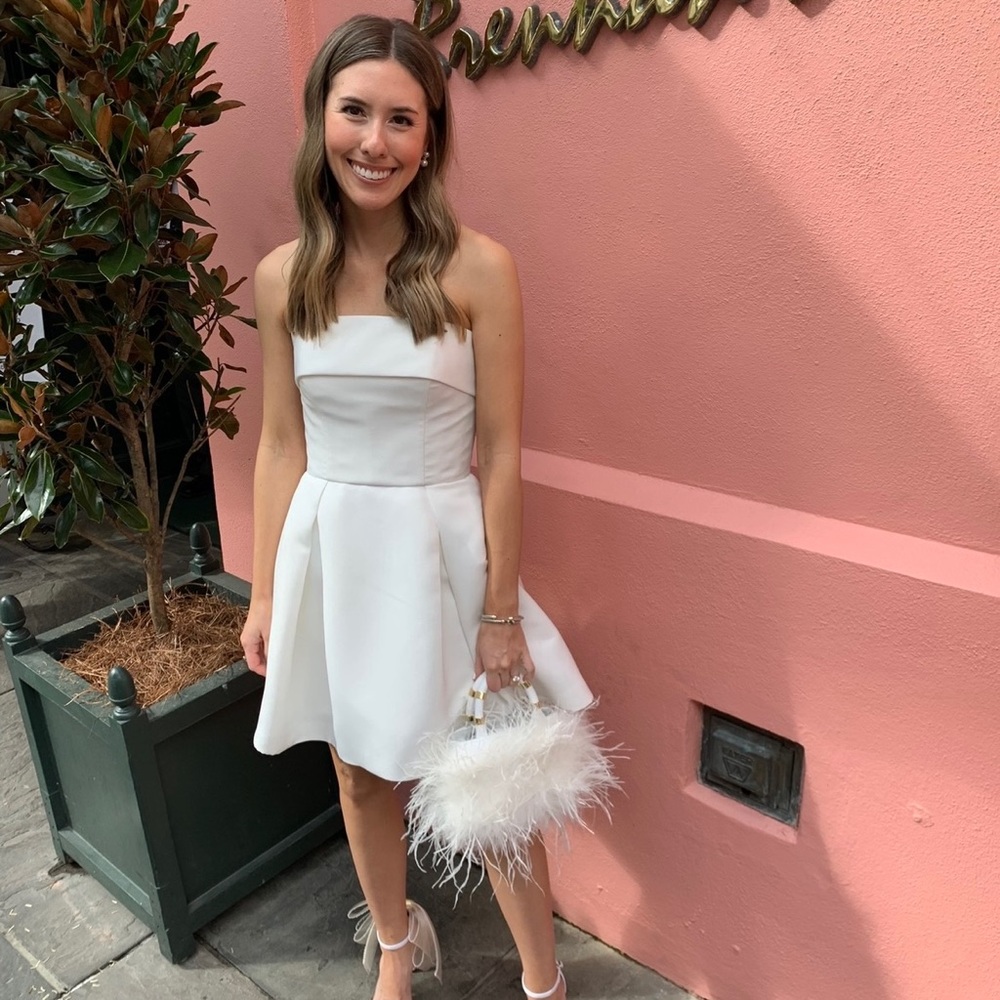 Amsale LW140 Faille Dress
